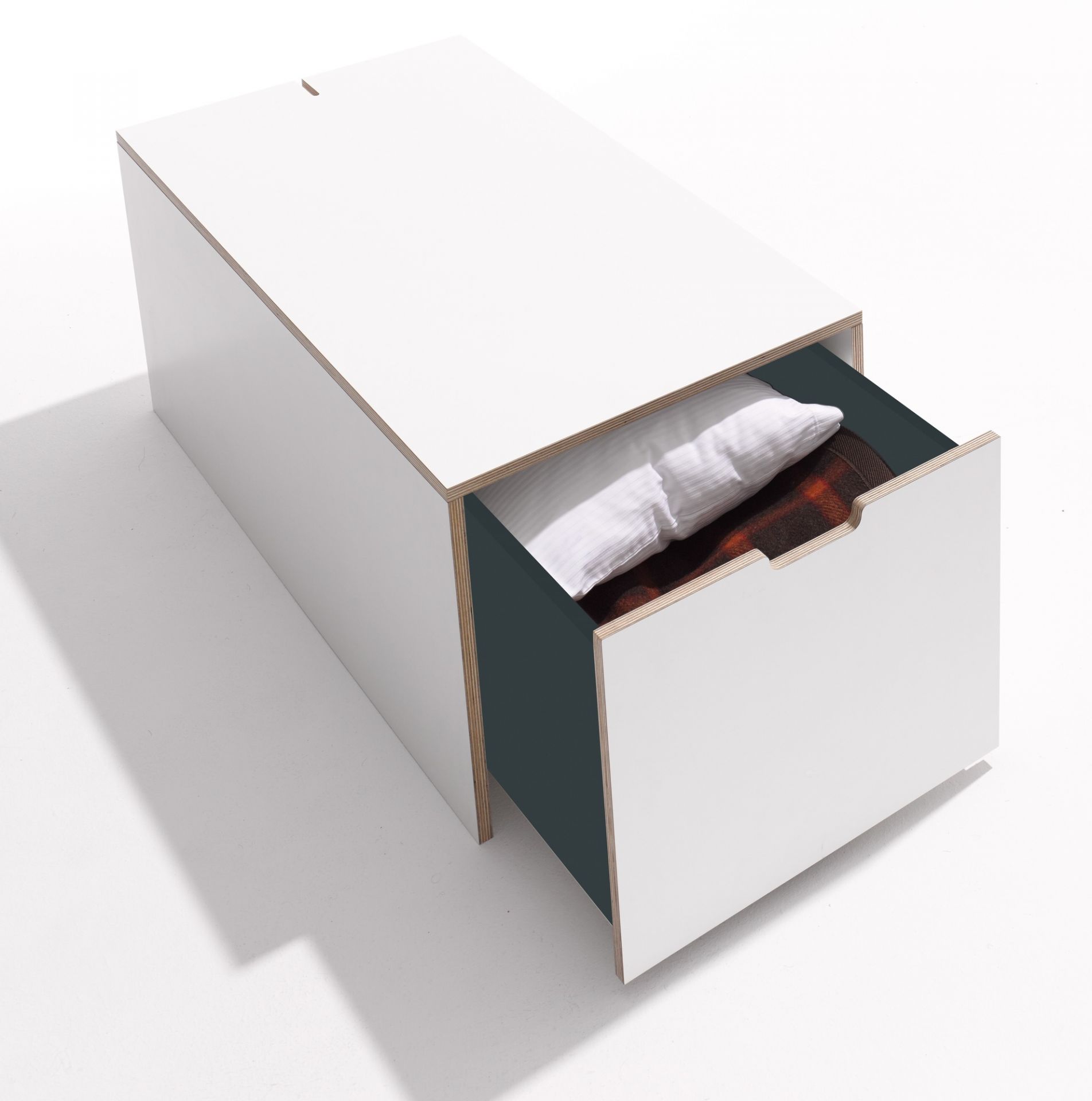 Classic Bedding box 16 with drawer Müller Möbelwerkstätten